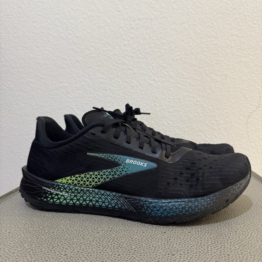 Brooks Hyperion Tempo Running Shoes Black Green - Men's Size 11.5